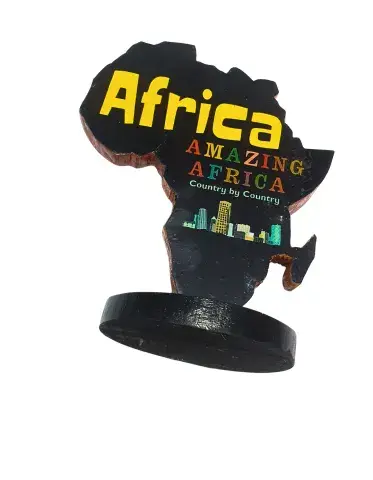 Décoration Africaine en Bois – Silhouette du Continent « Amazing Africa »