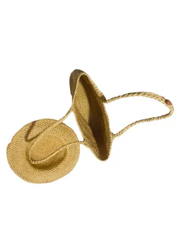 Ensemble Panier & Chapeau en Fibres Naturelles – Fait Main