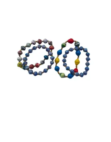 Pack Kujanisha – Lot de 4 bracelets artisanaux multicolores (29 g)