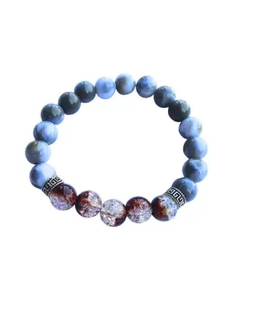 Bracelet Craquelé Ambré – Version Élastique