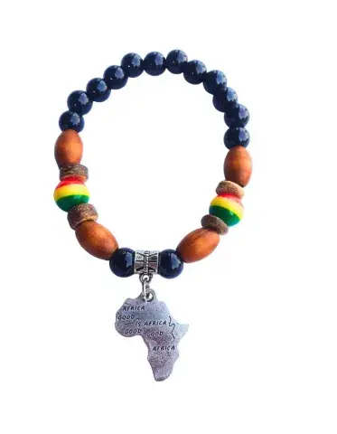Bracelet Carte d'Afrique – Version Élastique