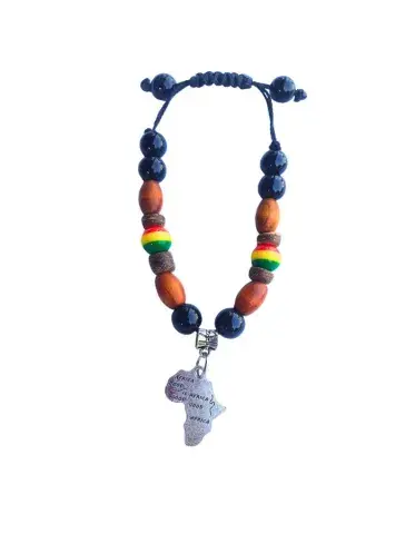 Bracelet Carte d'Afrique – Version Ajustable