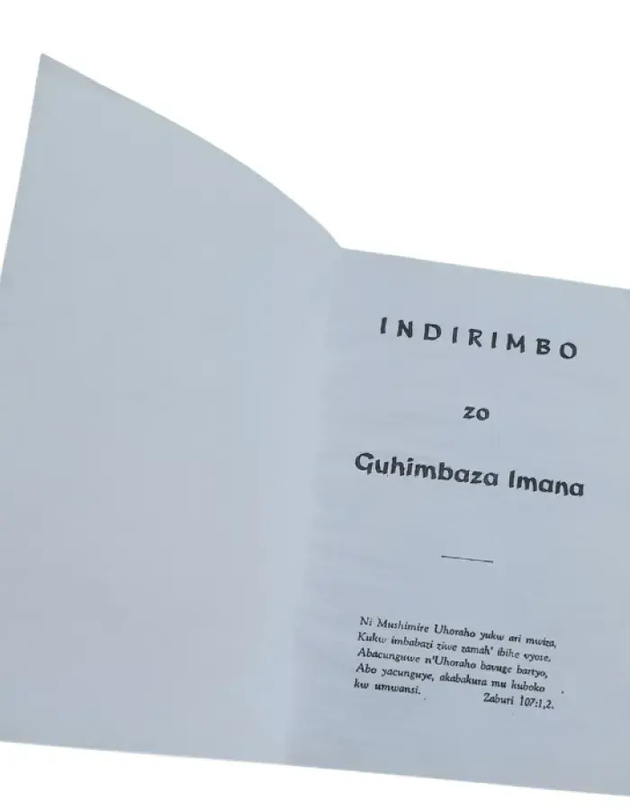 Indirimbo zo guhimbaza Imana – Kirundi Hymns and Worship Songs Book