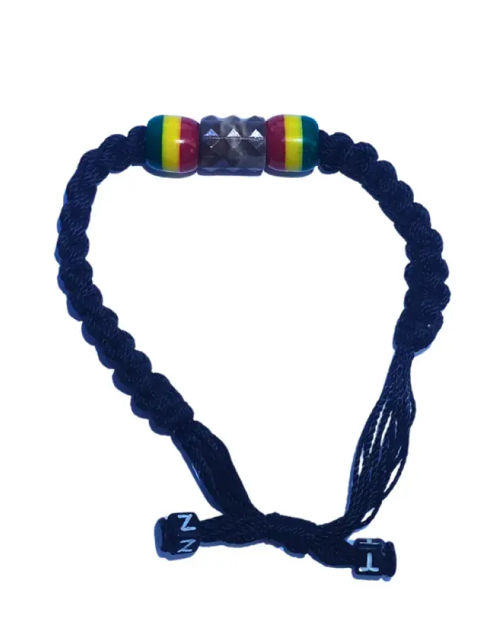 Bracelet cordon tressé premium – Motif Burundi central