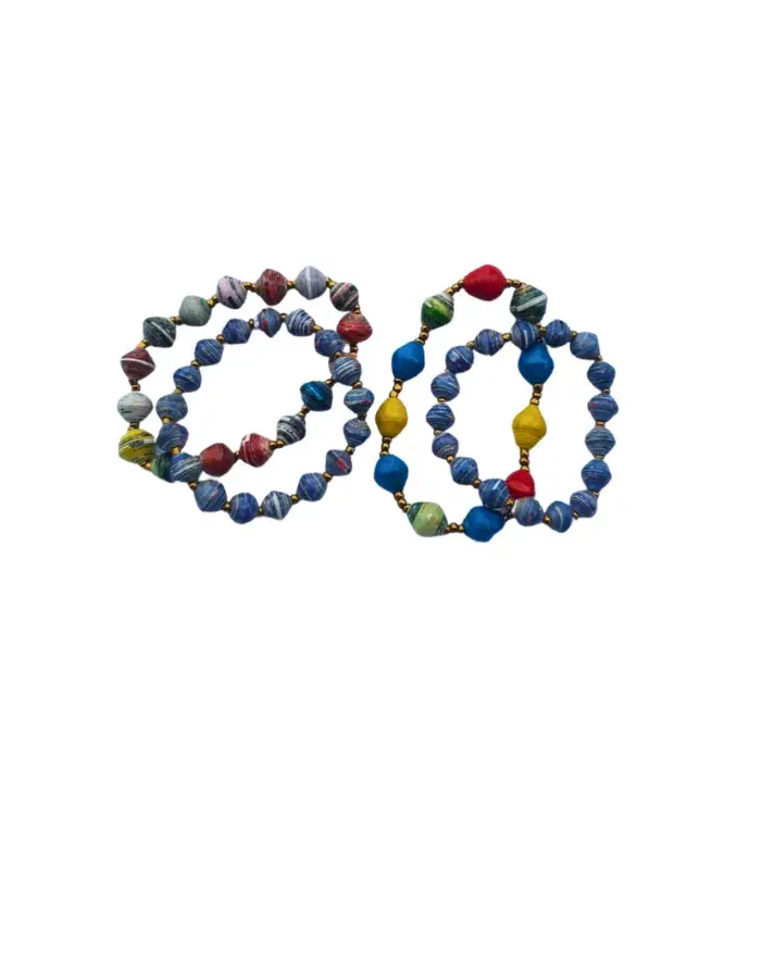 Pack Kujanisha – Lot de 4 bracelets artisanaux multicolores (29 g)