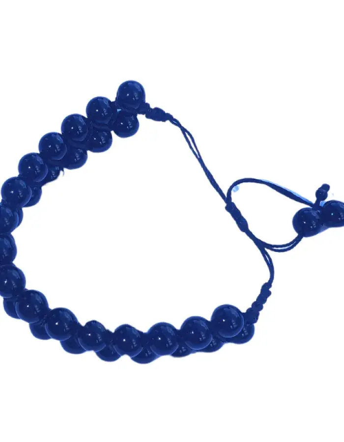 Bracelet Noir en Perles – Élégance Minimaliste Artisanale