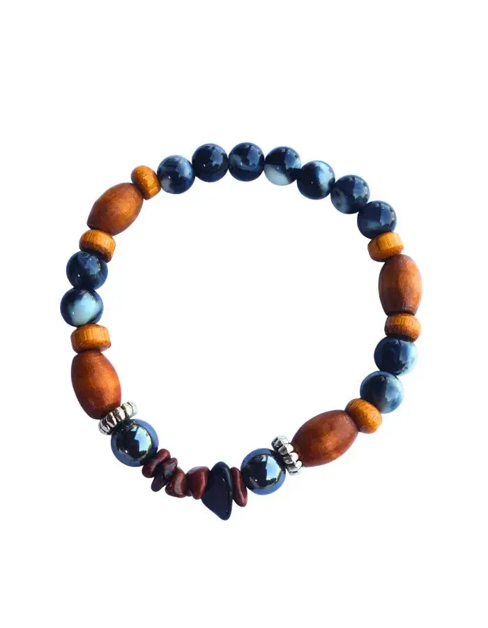 Bracelet Éclats Bruns – Version Élastique