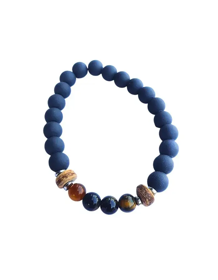 Bracelet Mat Sablé – Version Élastique