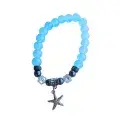 Bracelet Étoile de Mer Turquoise – Version Élastique