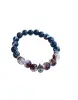 Bracelet Crâne Couronné Craquelé – Version Élastique
